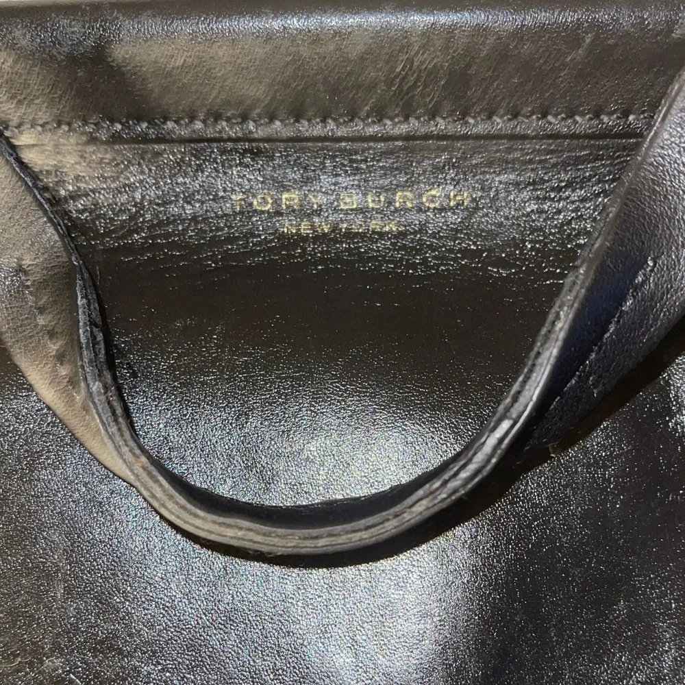 Vintage Black Tory Burch Black Leather Handbag